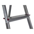 Miniatyrbild 5 av 8: Hoppvikbar trappstege, 4 steg Krause 000705 Silvrig Aluminium
