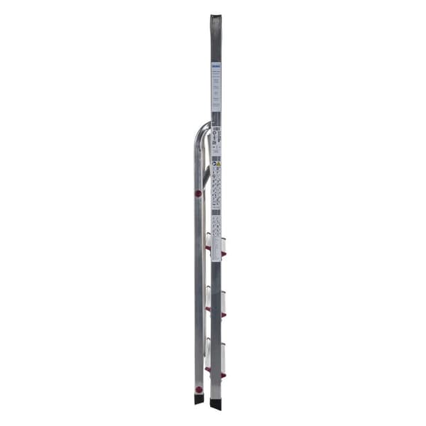 Hoppvikbar trappstege, 4 steg Krause 000705 Silvrig Aluminium