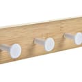 Miniatyrbillede 2 af 3: Knagerække til dør Home ESPRIT Hvid Metal Bambus 38,5 x 4,8 x 25,5 cm