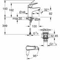 Miniatyrbillede 4 af 4: Hane med blandingsbatteri Grohe Metal