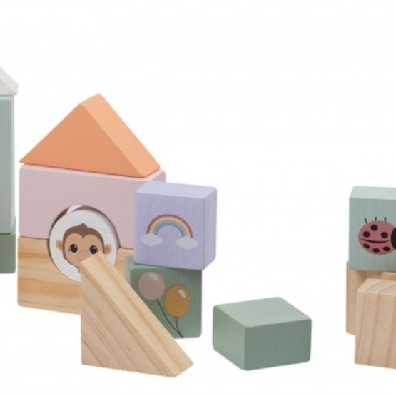 Joueco - Bogie With Blocks The Wildies Family 50 Delar