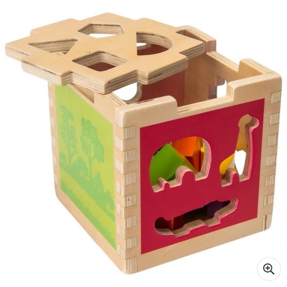 Squirrel Play Wooden Sorting Cube