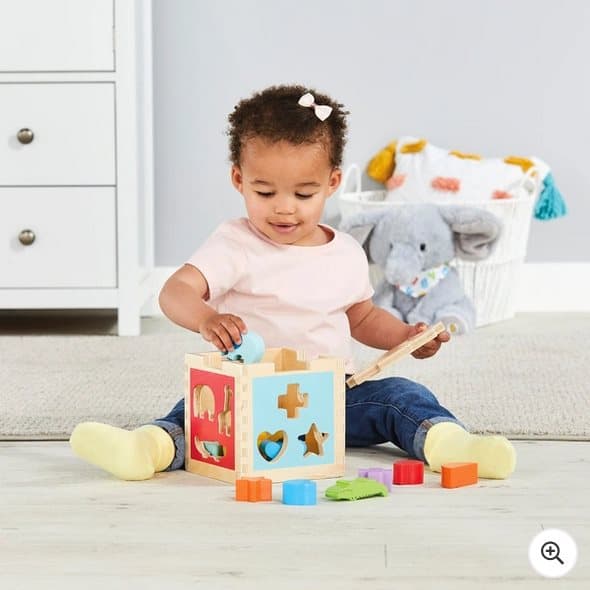 Squirrel Play Wooden Sorting Cube
