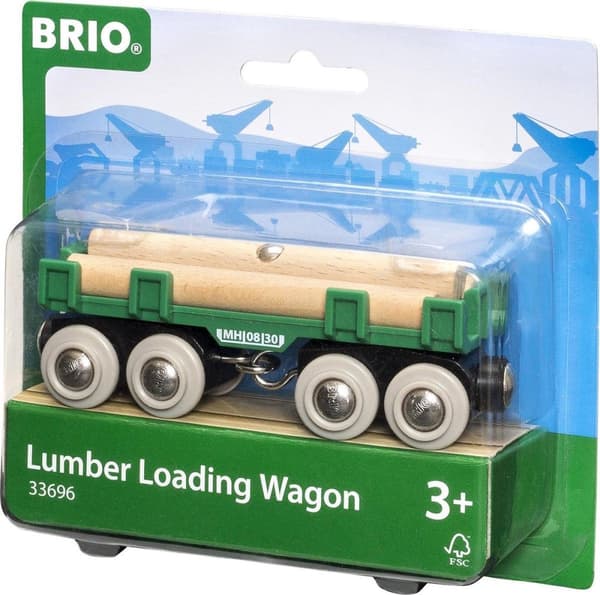 BRIO brændevogn - trolley - BRIO - sort - grøn - træ - træ - CE - FSC (33696)