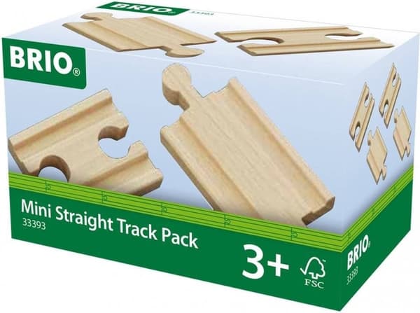 BRIO Lyhyet suorat kiskot - 33393