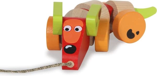 Walk-a-long gravhund i træ