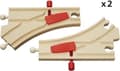 Miniatyrbillede 4 af 6: BRIO Mekaniske sporskifter - 33344