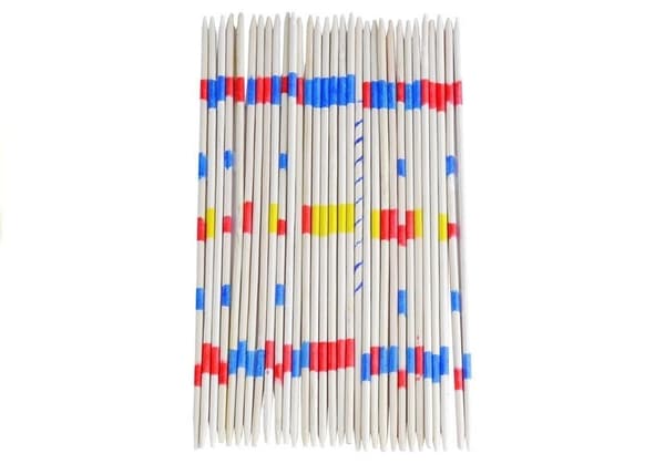 Mikado Wooden Pick-Up Sticks Game Play With Friends