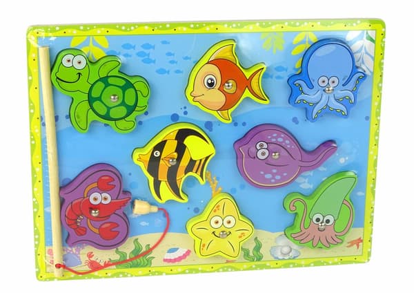 Wooden Set for Catching Sea Animals