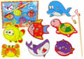 Pikkukuva 1 / 3: Wooden Fishing Set Colorful Magnet