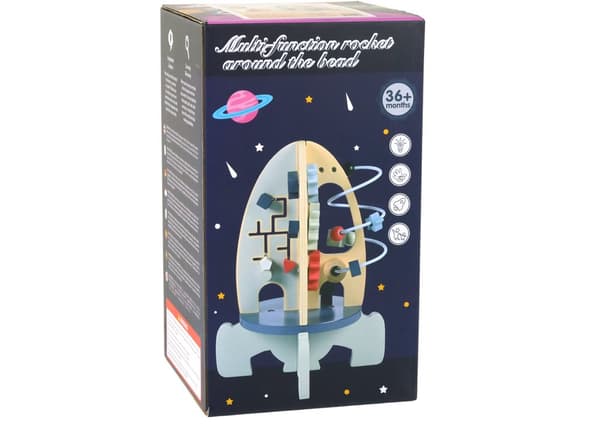 Træ Pædagogiske Rocket Beads Gears