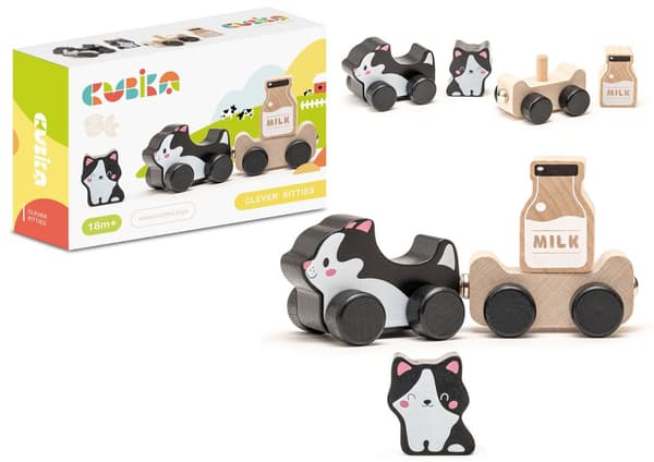 Träleksak Wise Cats Milk 15450