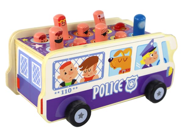 Træ Arcade Spil Dodgeball Police Bus