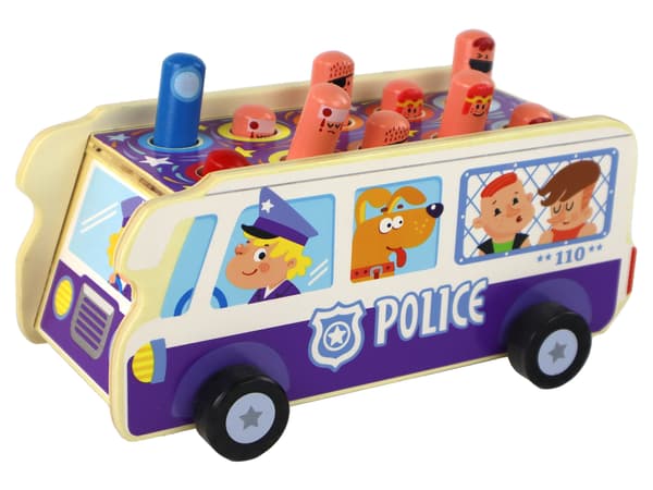 Træ Arcade Spil Dodgeball Police Bus