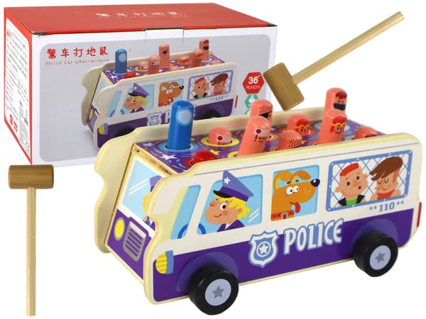 Træ Arcade Spil Dodgeball Police Bus