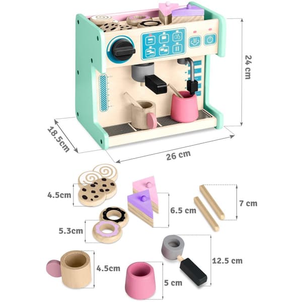 Ricokids 785100 mint konfekture med kaffemaskine
