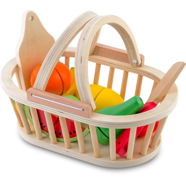 Fruktkorg i trä för att skära 9 st RK-870 Ricokids