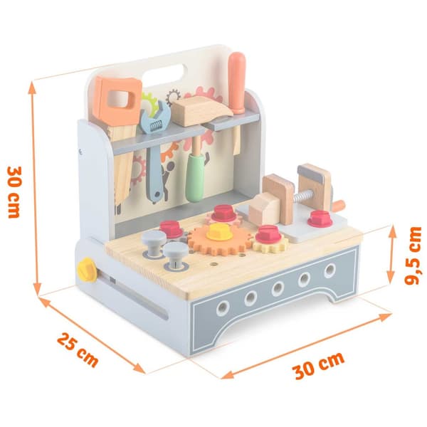 Verktygslåda i trä RK-877 Ricokids
