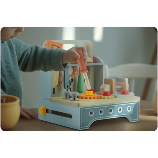 Verktygslåda i trä RK-877 Ricokids