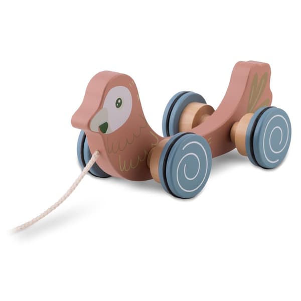 Trä Pull Toy Papegoja NK-854 Nukido