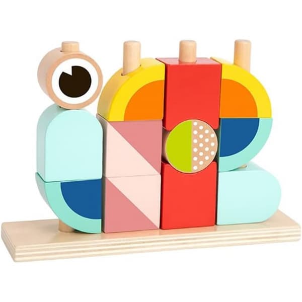 TOOKY TOY Kreativa Trä 3D Utrymme Blocks Krabba