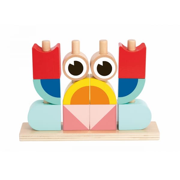TOOKY TOY Kreativa Trä 3D Utrymme Blocks Krabba
