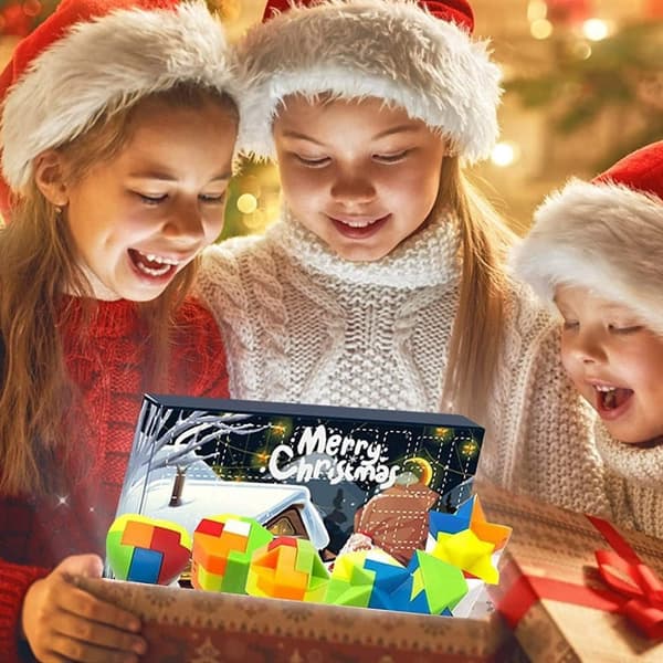 Joulun adventtikalenteri, Fidget-lelusarja, 24 päivän lähtölaskenta lahja lapsille, yllätysjoululahjat pojille ja tytöille