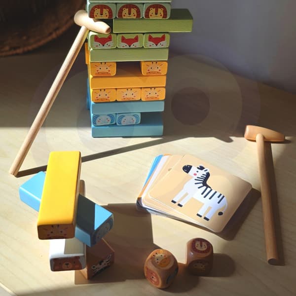 TOOKY TOY Skicklighetsspel "Svajtorn" Djur 82 st.