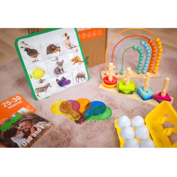 TOOKY TOY Låda XXL Montessori Pedagogisk Låda 7 i 1 Sensorisk 25-30 Månader