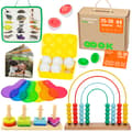 Miniatyrbild 1 av 11: TOOKY TOY Låda XXL Montessori Pedagogisk Låda 7 i 1 Sensorisk 25-30 Månader