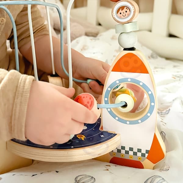 TOOKY TOY Träraket Motor Loop Labyrint