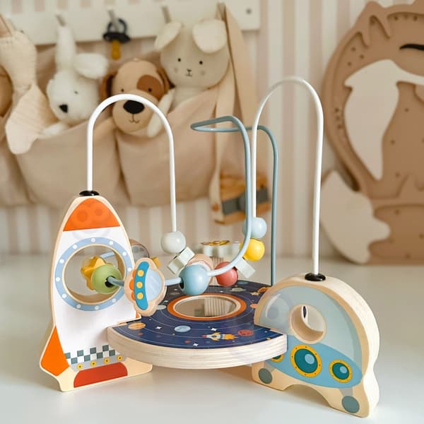 TOOKY TOY Träraket Motor Loop Labyrint
