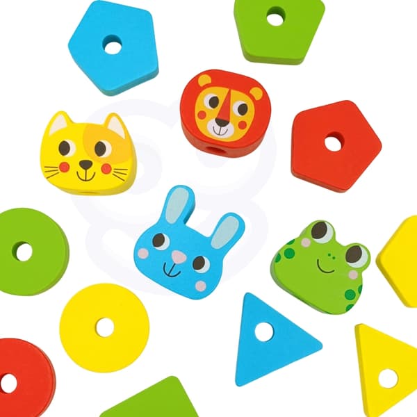 WOOPIE GREEN Montessori palapeli pyramidieläimet 27 kpl. Polttoaineen lisäys