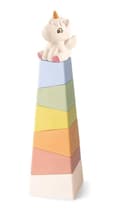 Miniatyrbillede 1 af 2: Kinder and Kids Wheat Straw Unicorn Tower Stacking Game - (K30009)