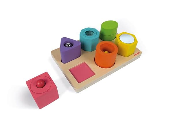 Puzzle sensoriset lohkot Muodot ja äänet, Janod