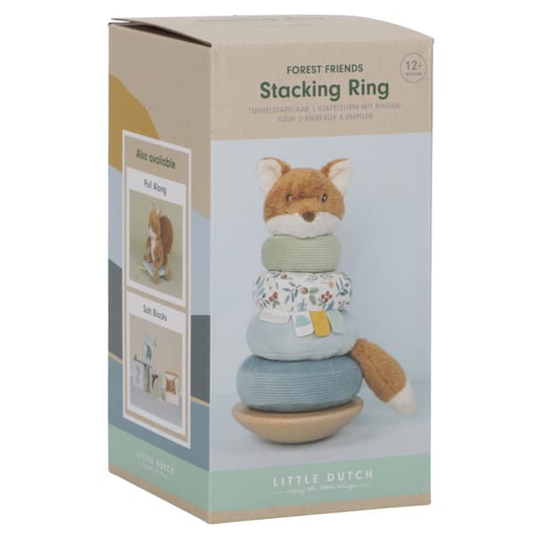 Little Dutch Fox Forest Friends Soft Stacking Pyramid
