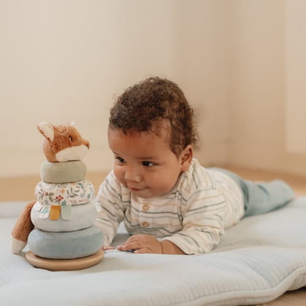 Little Dutch Fox Forest Friends Soft Stacking Pyramid