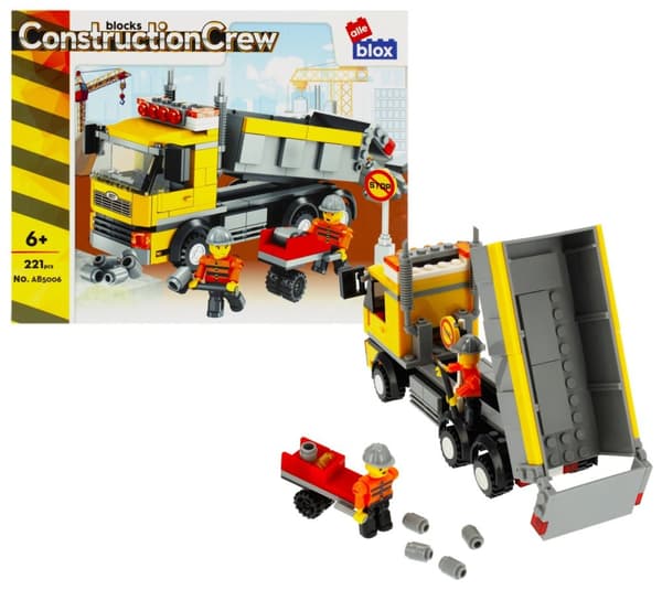 Byggeklodser Byggekøretøj Dumper 221 stk. Alleblox AB5006