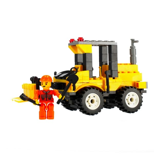 Byggeklodser Byggekøretøj Bulldozer 127 stykker Alleblox AB5008