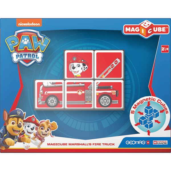 Magnetiske blokke 5 stk MagiCube Paw Patrol Vehicle Marshall