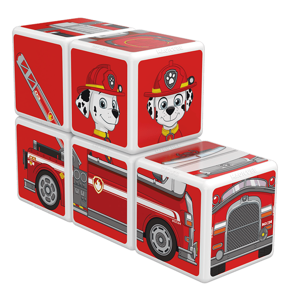 Magnetiske blokke 5 stk MagiCube Paw Patrol Vehicle Marshall