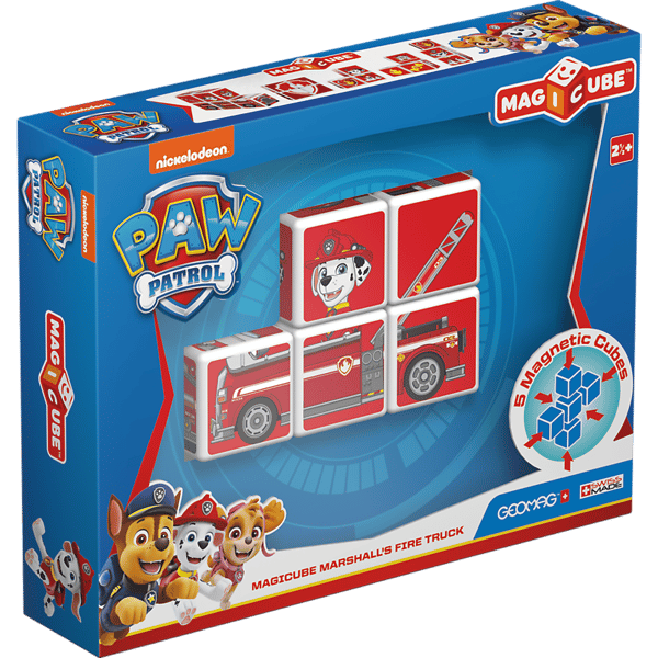 Magnetiske blokke 5 stk MagiCube Paw Patrol Vehicle Marshall
