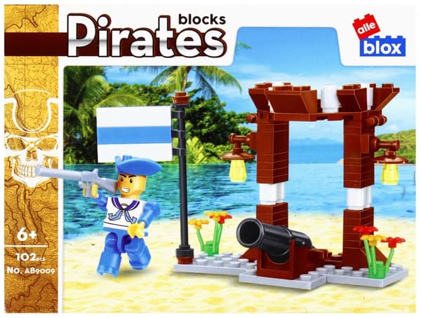 Pirates Blocks Cannon og Pirate 102 stykker Alleblox