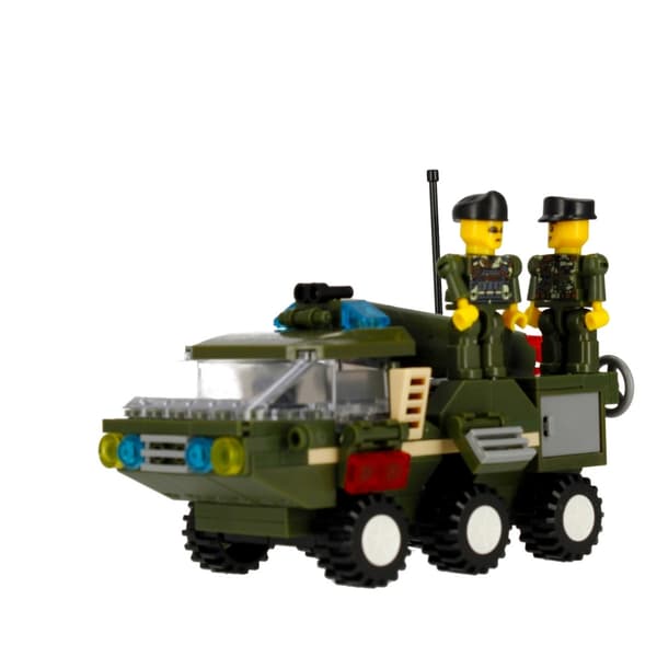 Militærblokke 3i1 militærkøretøj 180 styk Alleblox AB3034