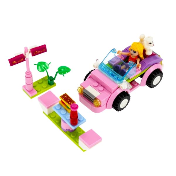 Pink bilblokke 96stk Alleblox AB6015