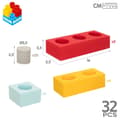 Miniatyrbild 7 av 7: Byggklossar Color Block 32 Delar EVA (4 antal)