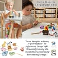 Miniatyrbild 5 av 5: TOOKY TOY Träpärlor för Trädning – Havsdjur, 13 delar