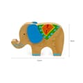 Miniatyrbillede 4 af 5: OBOSOE Elephant Balance Game – Pædagogisk trælegetøj med farvepinde og stablingsudfordring