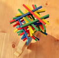Miniatyrbillede 2 af 5: OBOSOE Elephant Balance Game – Pædagogisk trælegetøj med farvepinde og stablingsudfordring