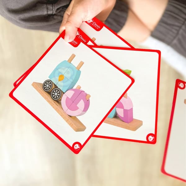 CLASSIC WORLD Kreativa Träklossar i 3D – Uggla (Rymdtema)